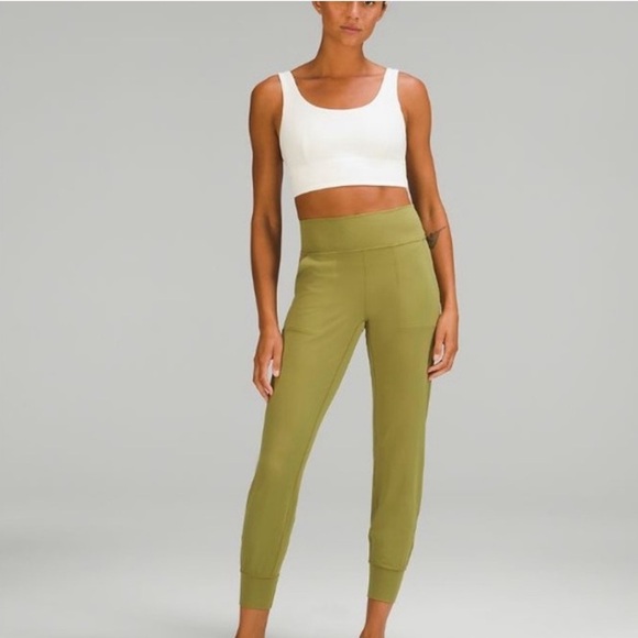 Lululemon Align Leggings High Rise Women’s Jogger Cropped Green Yoga Pants - Picture 1 of 16